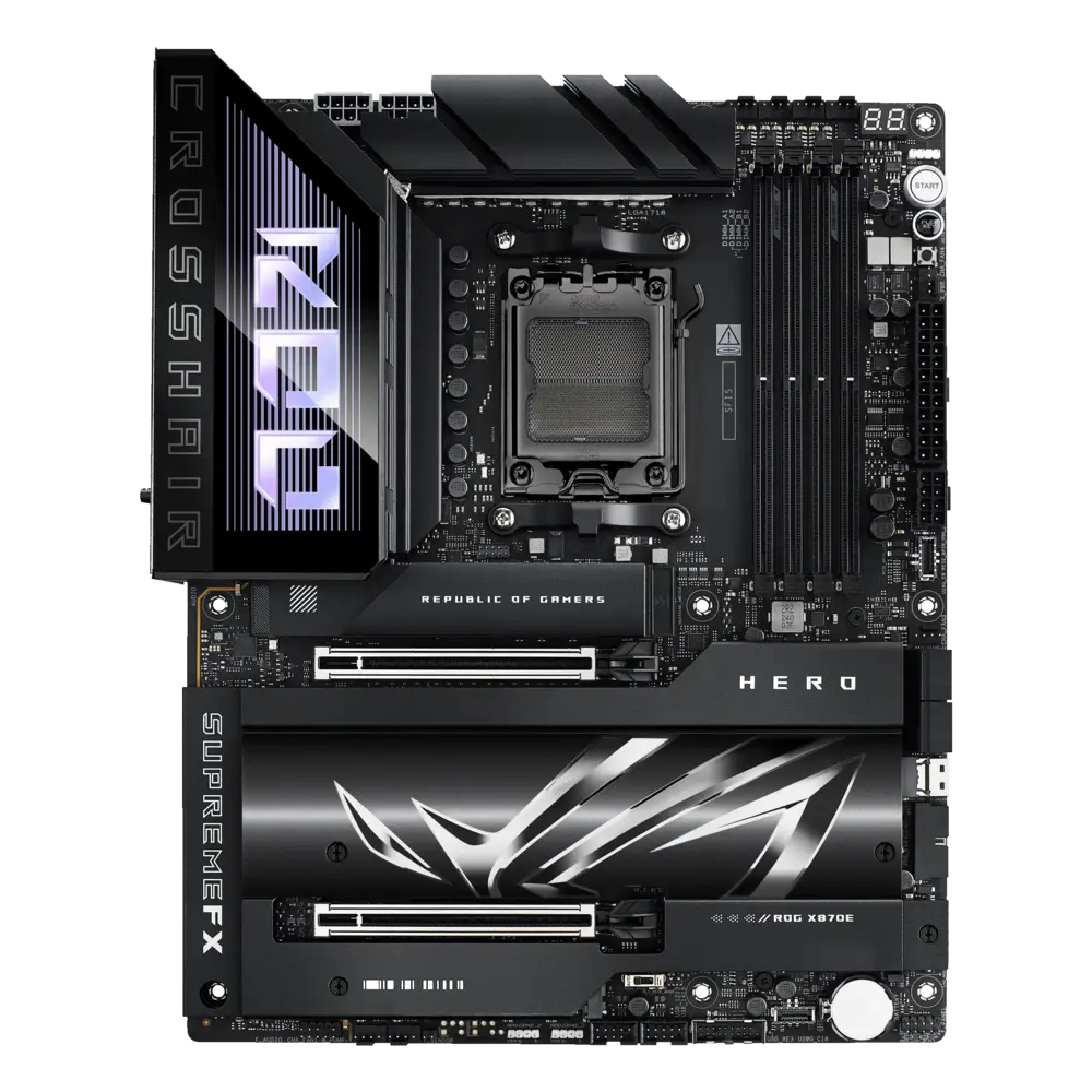 Foto real de ASUS ROG Crosshair X870E Hero