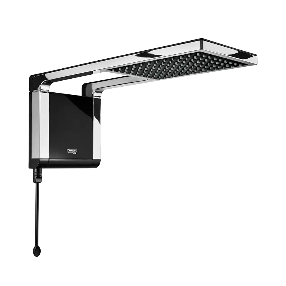 Foto real de Chuveiro Eletronico Lorenzetti Acqua Storm Ultra Preto 220V 7800W