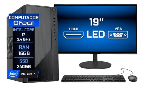Foto real de Computador Completo Fácil Intel Core I7 16gb Ssd 240gb 16 Gb