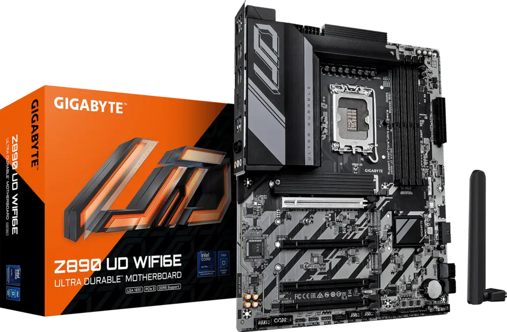 Foto real de Gigabyte Z890 UD WiFi6E
