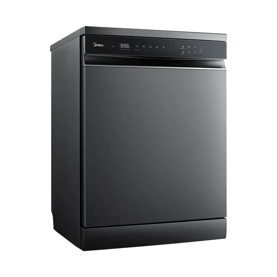Foto real de Lava-louças Midea Smart Home 16 Serviços Black Inox