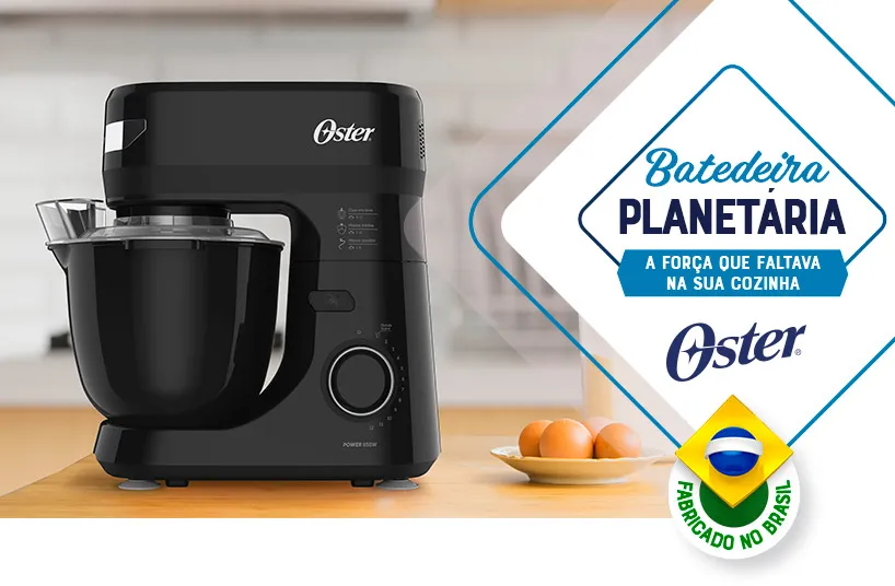 Foto real de Oster Planetária Black III OBAT640 850W