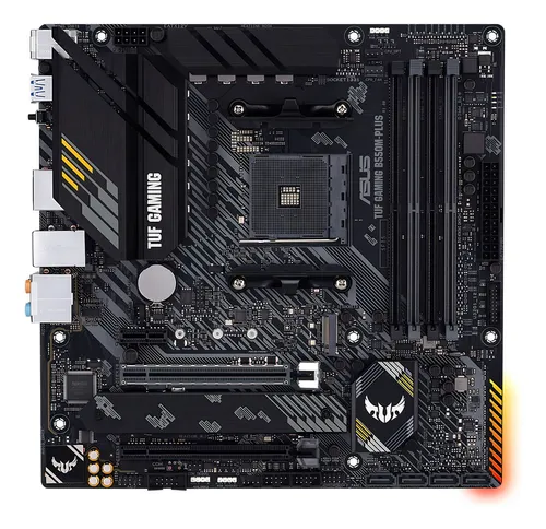 Foto real de Placa-mãe Asus P/amd Am4 B550m-plus Tuf Gaming 4xddr4 Matx