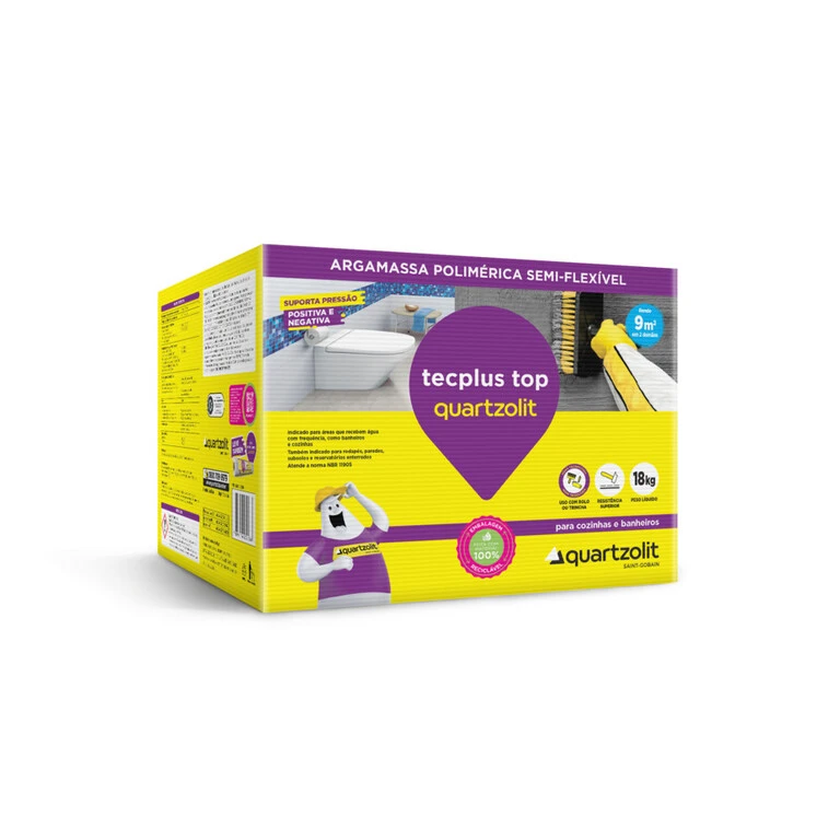 Foto real de Quartzolit Tecplus Top — Impermeabilizante 18 kg